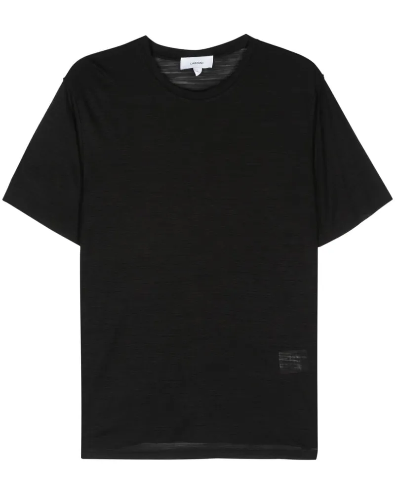 LARDINI Kurzärmeliges T-Shirt Schwarz
