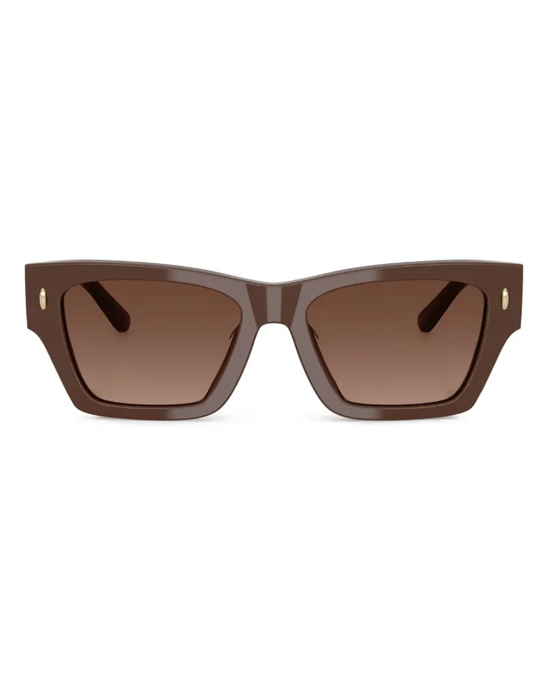 Tory Burch Sonnenbrille mit eckigem Gestell - Braun Braun