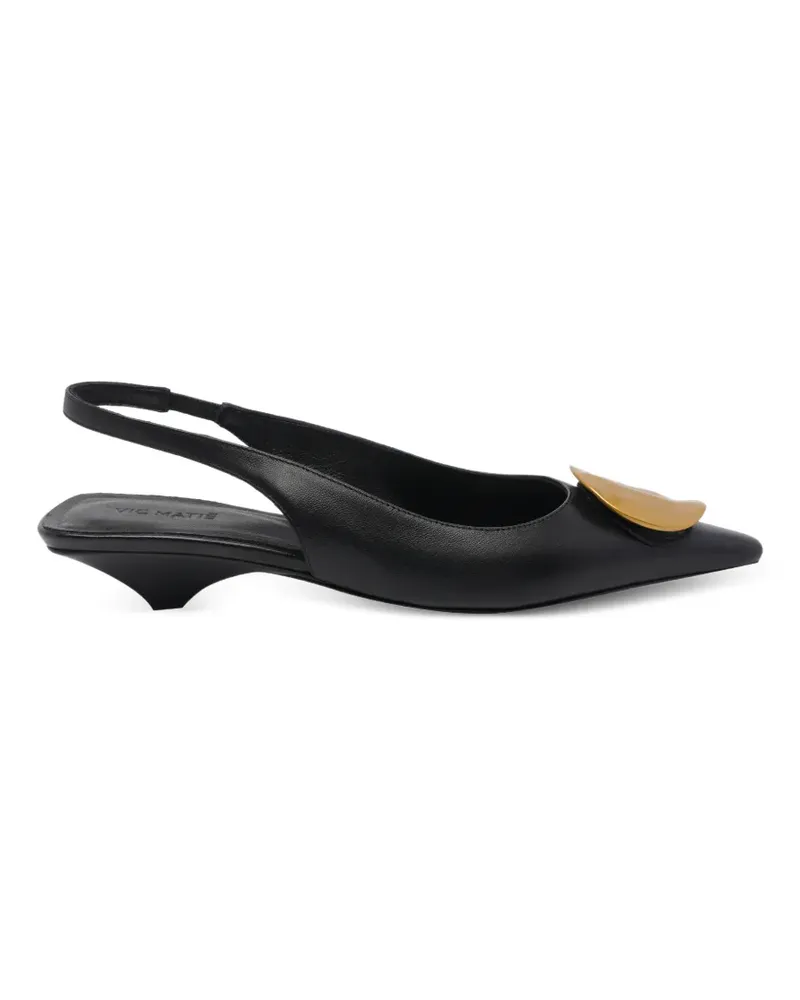 Vic Matié Baron Slingback-Pumps - Schwarz Schwarz
