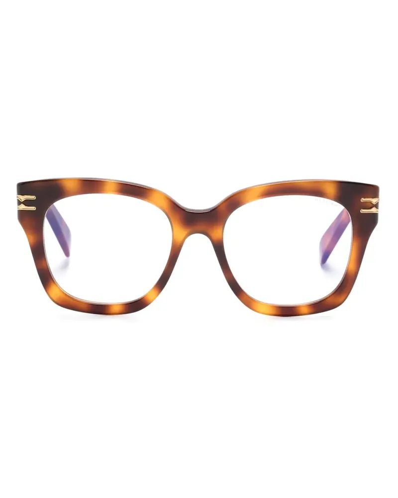 Bulgari B.zero1 Brille mit eckigem Gestell - Braun Braun