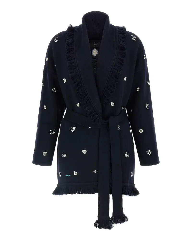 Alanui Echoes of the Bandana Cardigan - Blau Blau