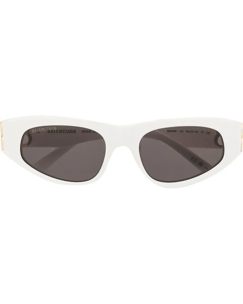 Balenciaga Dynasty Sonnenbrille mit D-Gestell - Weiß Weiß