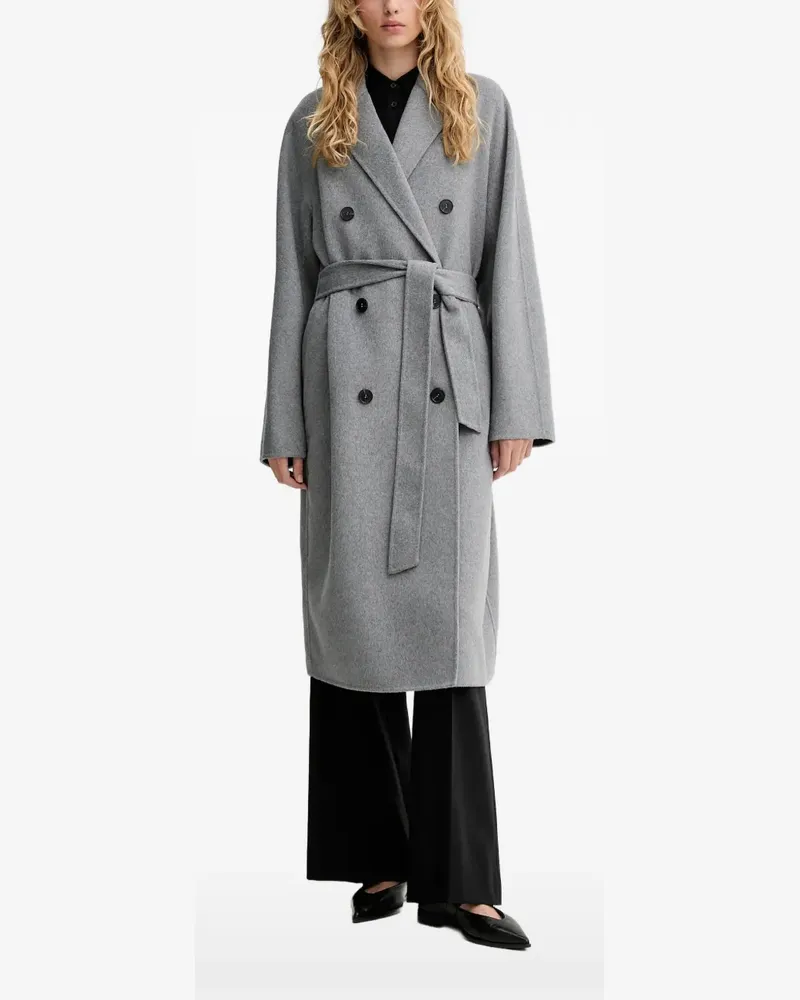 Marc O'Polo double-breasted belted coat - Grau Grau