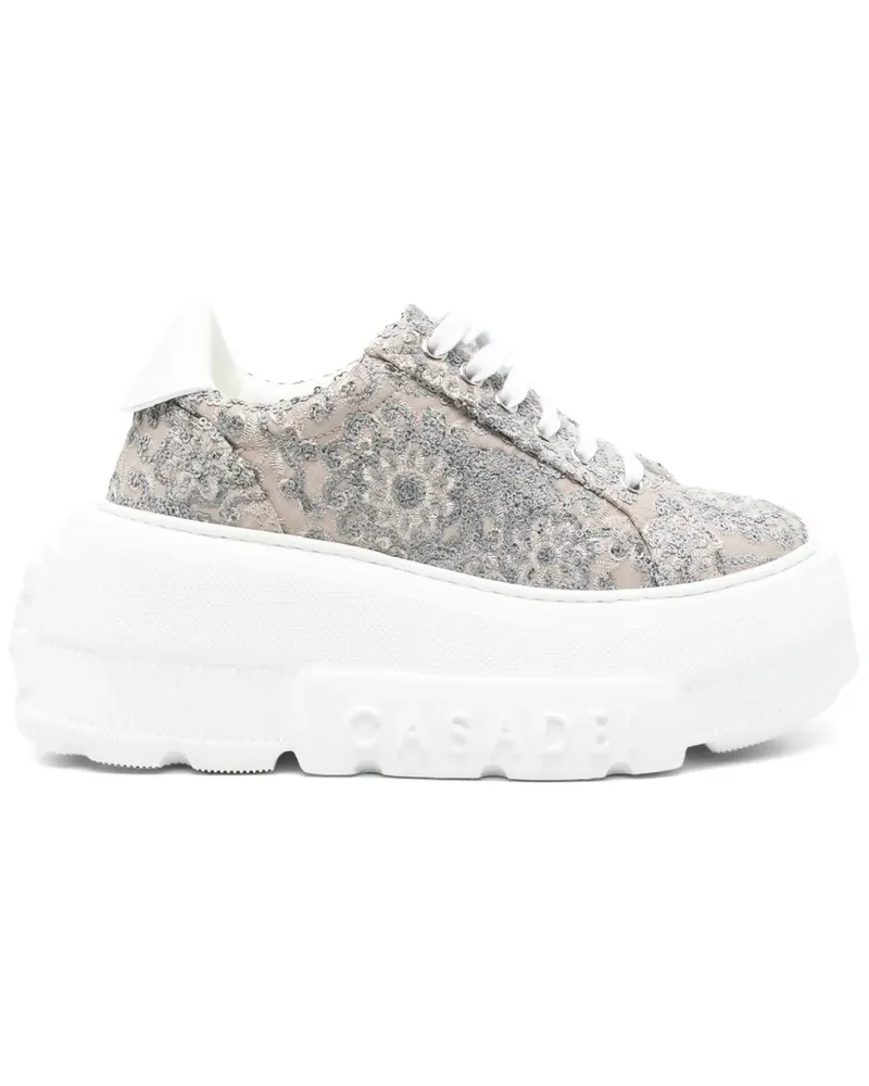 Casadei Sneakers mit Plateausohle - Nude Nude