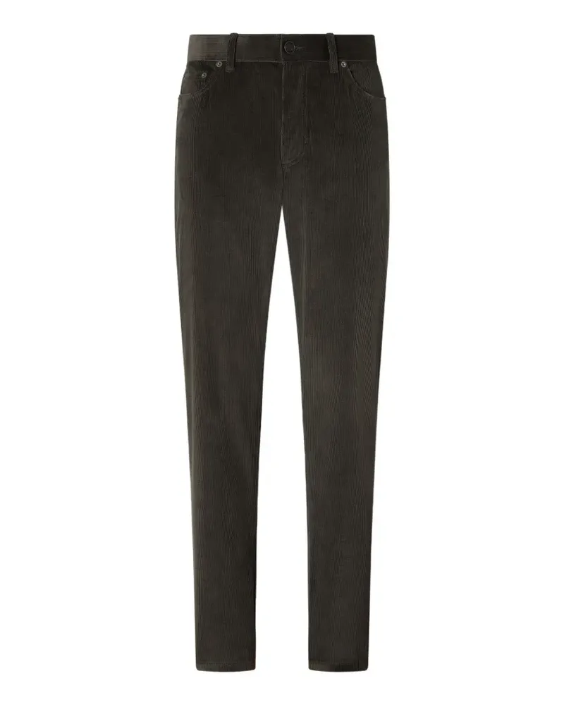 Ermenegildo Zegna dark-olive-green Cashco Roccia pants - Grün Grün