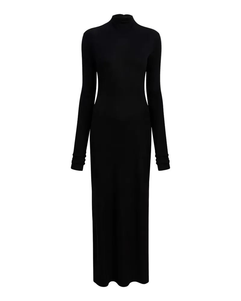 KHAITE Langärmeliges Kleid mit Stehkragen - Schwarz Schwarz