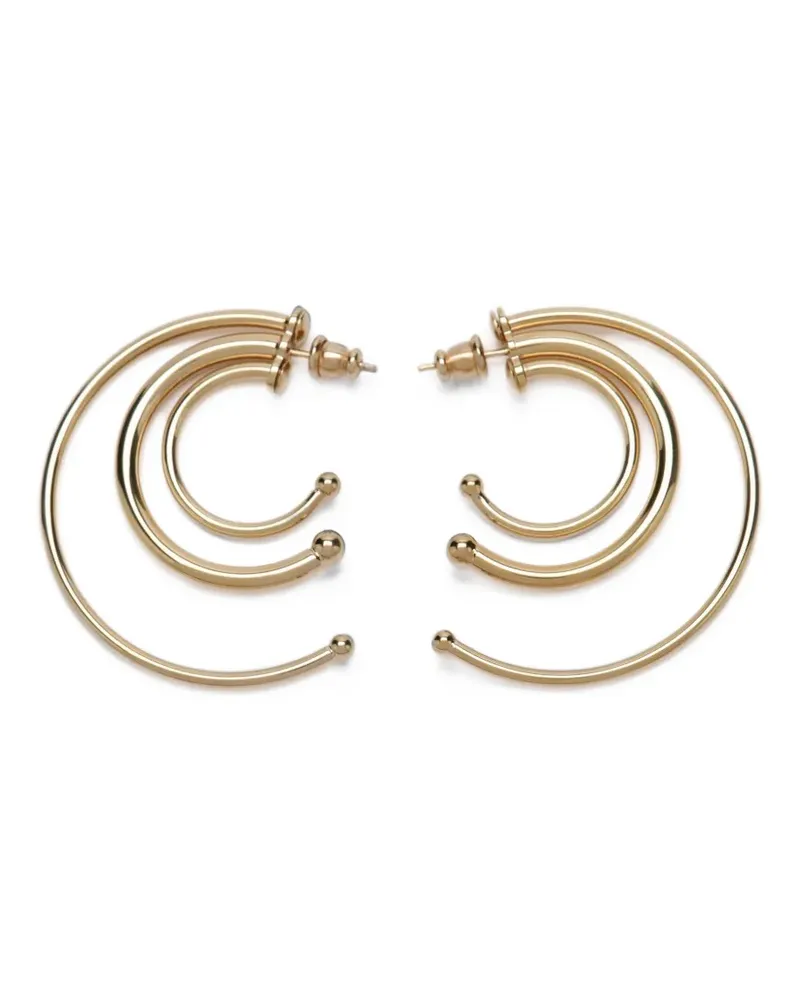 PANCONESI large Solar hoops earrings - Gold Gold