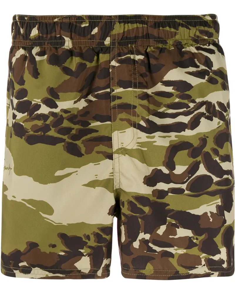 Givenchy Badeshorts mit Camouflage-Print - Grün Grün