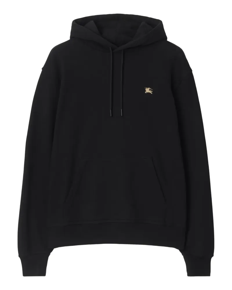 Burberry Hoodie mit Equestrian Knight-Stickerei - Schwarz Schwarz