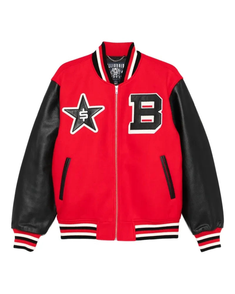 Billionaire Boys Club Bomberjacke mit Sternapplikation - Rot Rot