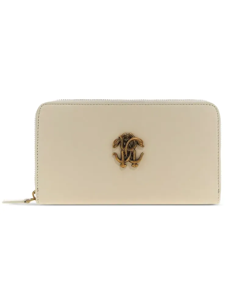 Roberto Cavalli Portemonnaie mit Logo-Verzierung - Nude Nude