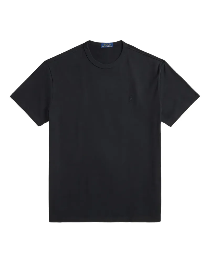 Ralph Lauren T-Shirt mit Logo-Stickerei - Schwarz Schwarz