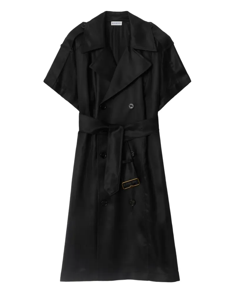 Burberry Kurzärmeliges Kleid im Trench-Look - Schwarz Schwarz