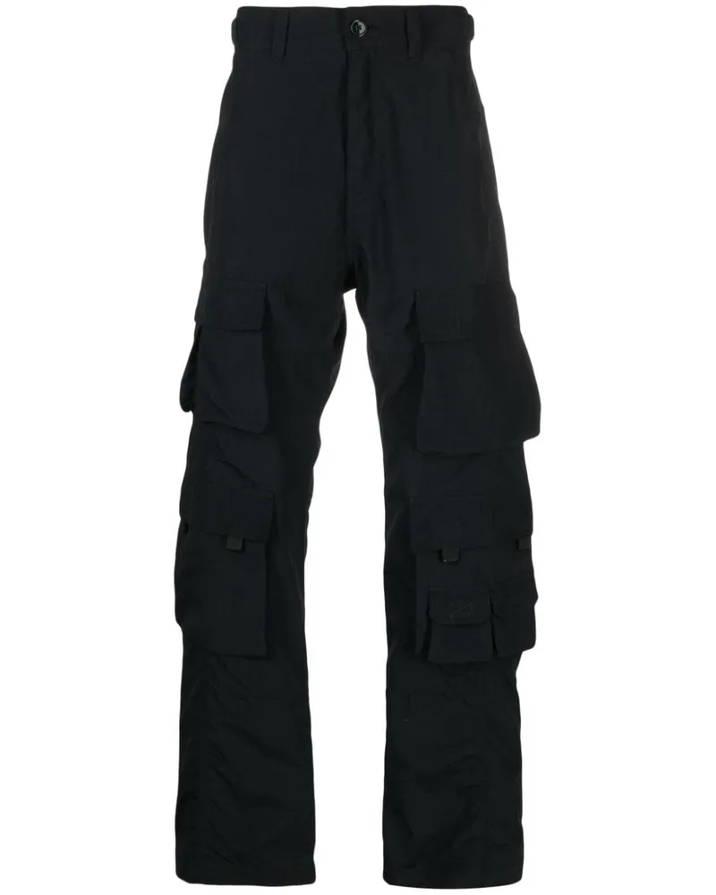 Martine Rose Cargohose mit Logo-Patch Schwarz