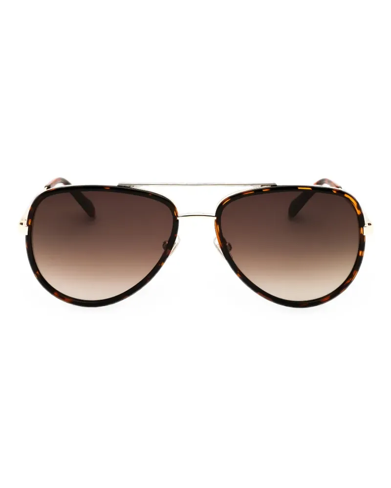 Fossil Marley Pilot tortoiseshell-effect sunglasses - Gold Gold