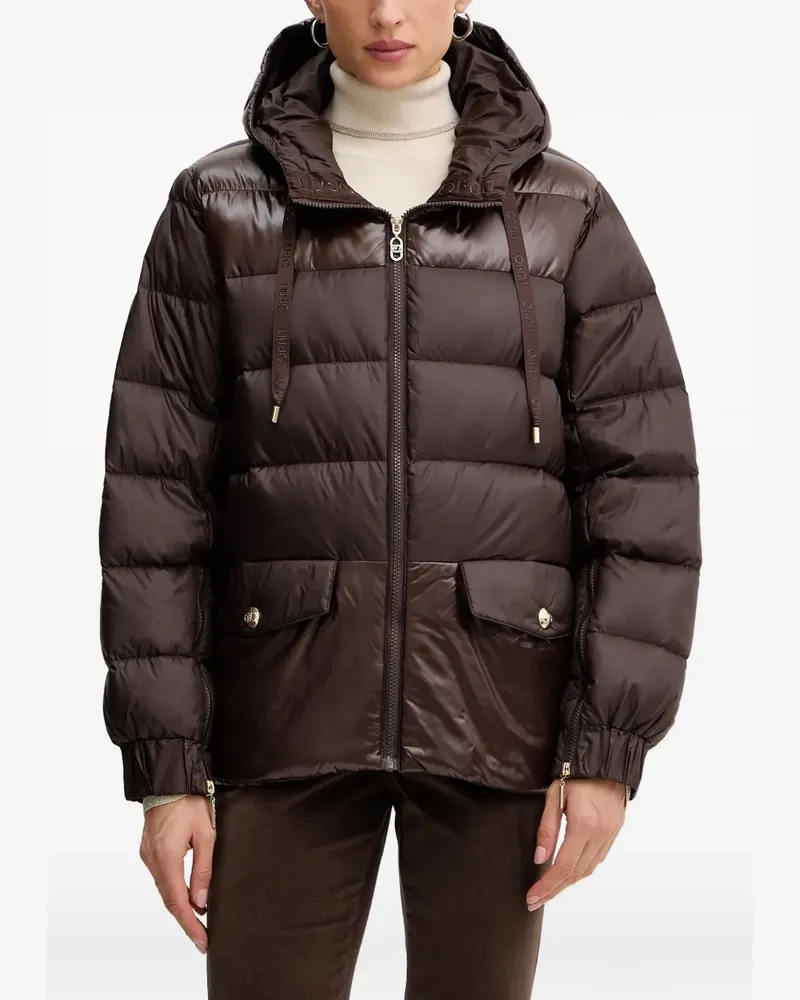 Liu Jo hooded puffer jacket - Braun Braun