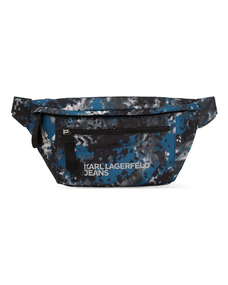 Karl Lagerfeld Gürteltasche mit Logo-Print - Schwarz Schwarz
