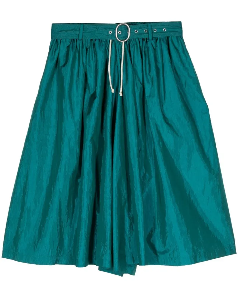 Jil Sander Weite Shorts mit Gürtel - Grün Grün