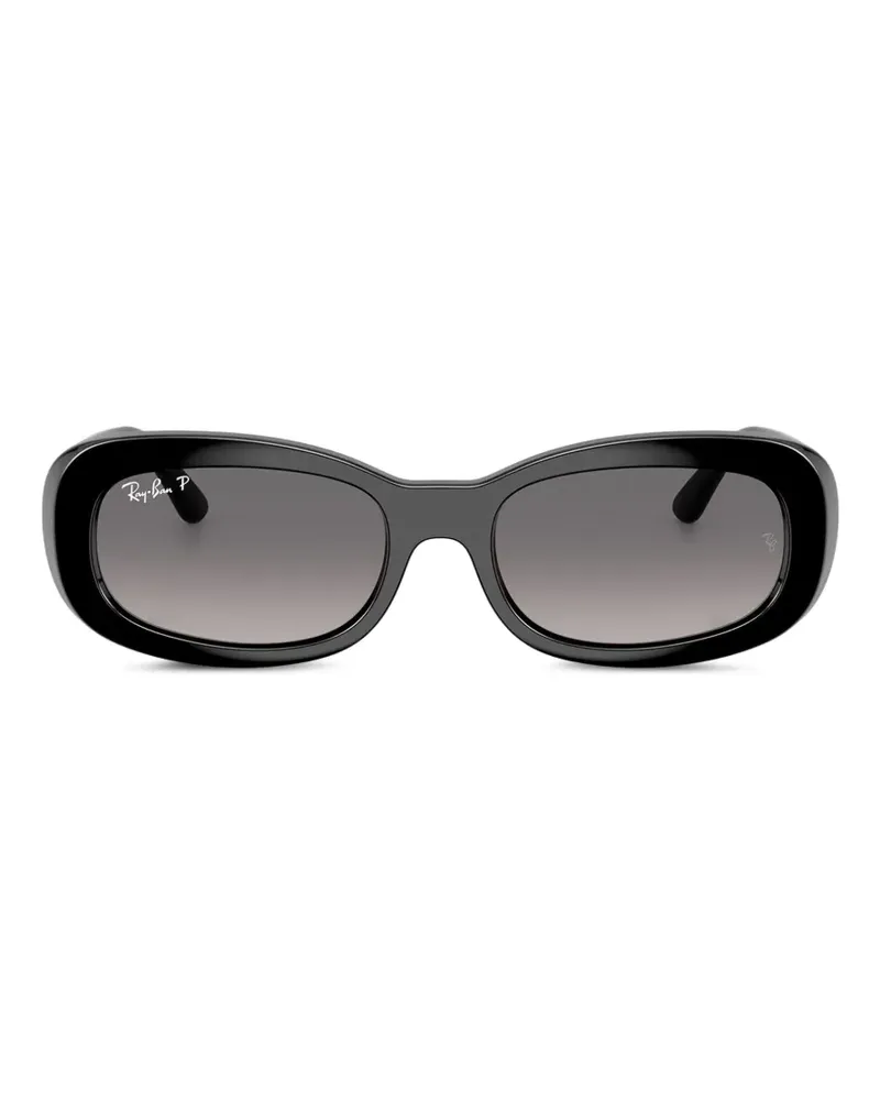 Ray Ban Sonnenbrille mit ovalem Gestell - Schwarz Schwarz