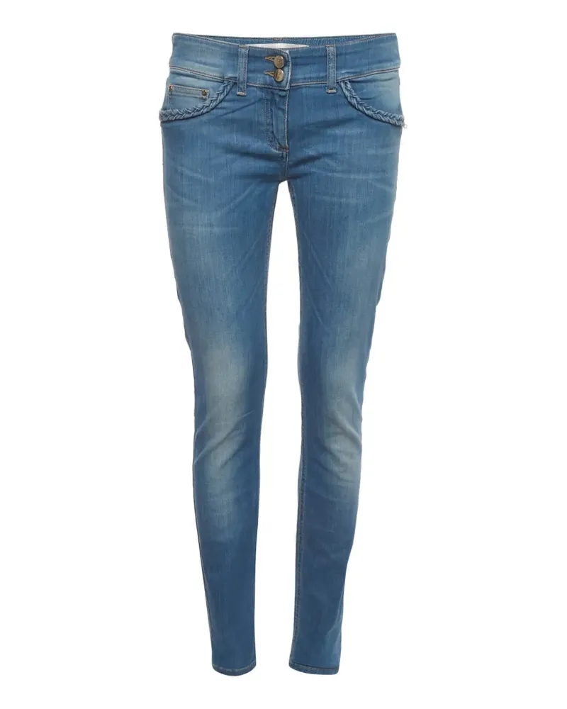 Elisabetta Franchi Jeans mit Gürtelschlaufen - Blau Blau
