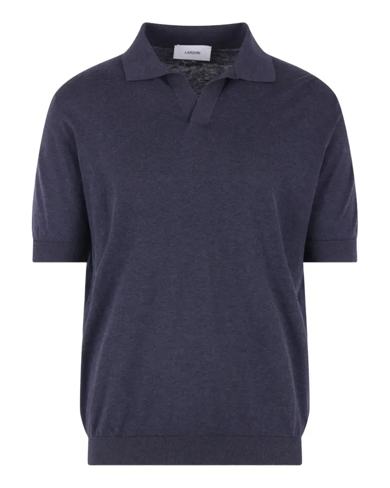 LARDINI T-Shirt mit V-Ausschnitt - Blau Blau