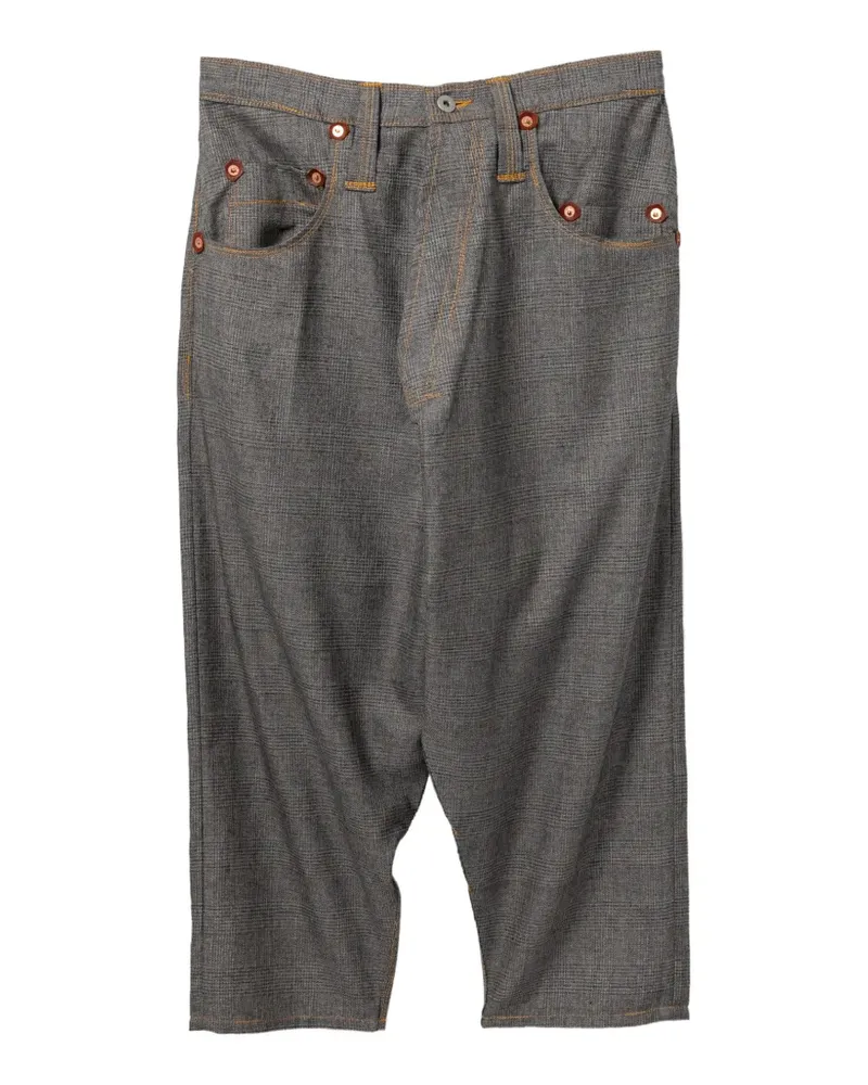 Junya Watanabe Levi's Cropped-Hose mit Karomuster - Braun Braun