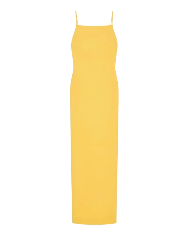 Givenchy Langes Kleid aus Krepp-Cady - Gelb Gelb
