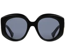 Runde Oversized-Sonnenbrille