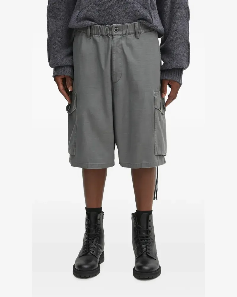 Neighborhood Cargo-Shorts mit Kordelzug - Grau Grau