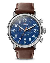 SHINOLA The Runwell Chronograph 47mm Blau