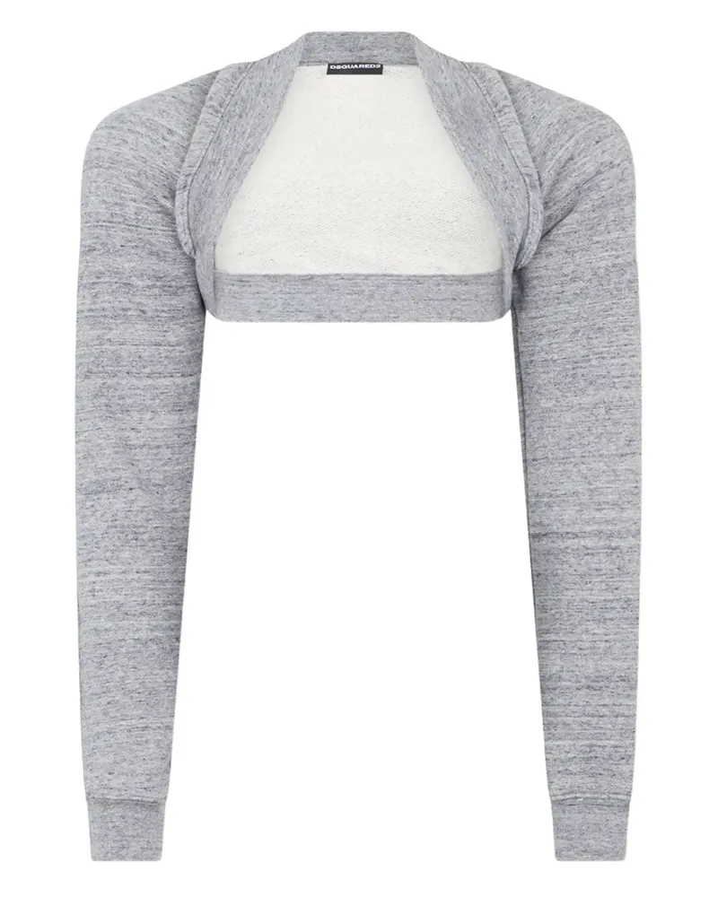 Dsquared2 Bolero mit geripptem Saum - Grau Grau