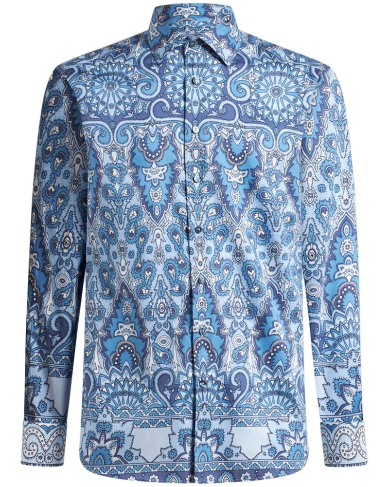 Etro Hemd mit Print - Blau Blau