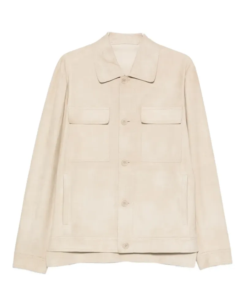 Salvatore Santoro suede shirt - Nude Nude
