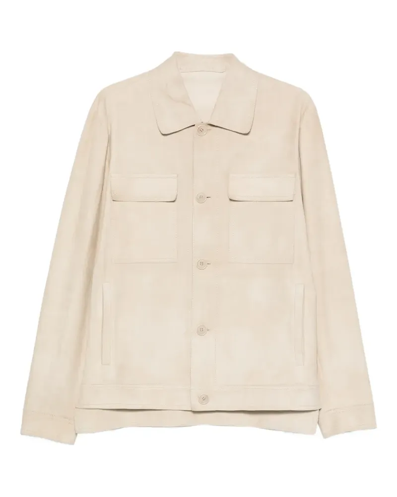 Salvatore Santoro suede shirt - Nude Nude