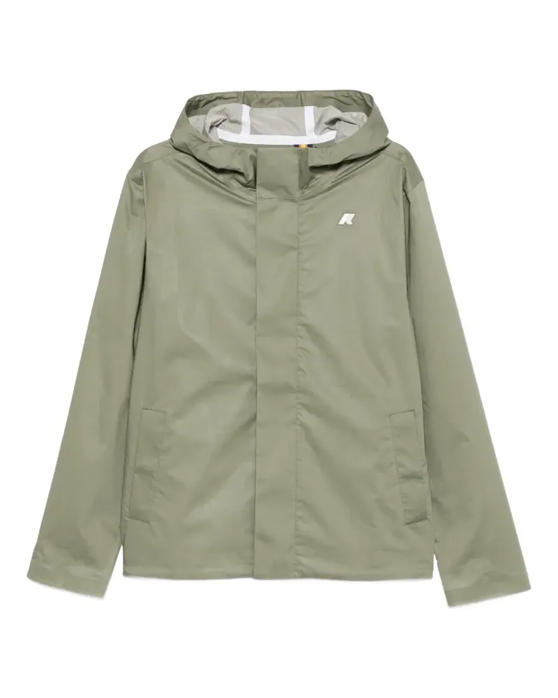 K-Way Jacko Kapuzenjacke mit Logo-Patch - Grün Grün