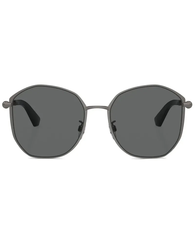 Burberry Sonnenbrille mit geometrischem Gestell - Grau Grau