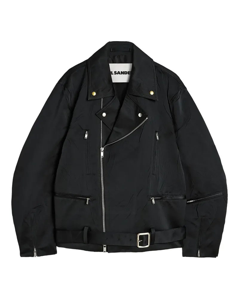 Jil Sander Duchess Jacke mit Reißverschluss - Schwarz Schwarz