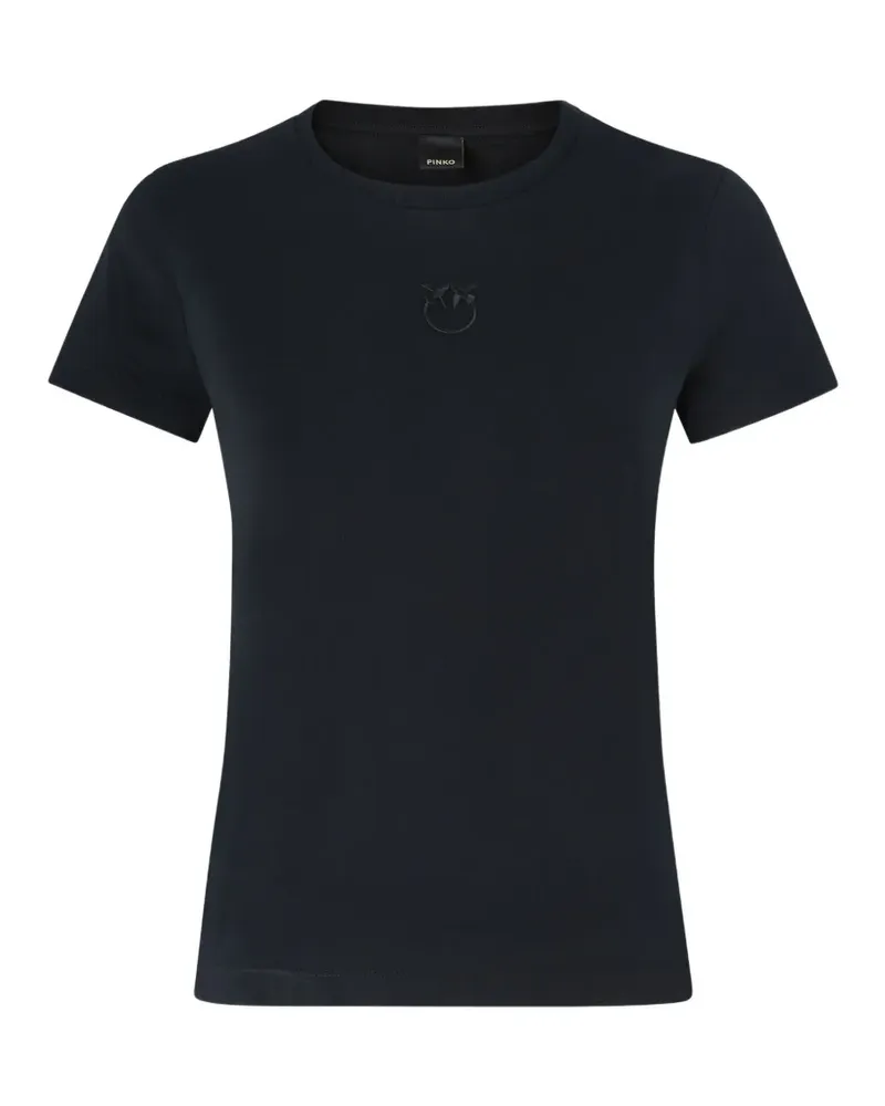 Pinko T-shirt with Love Birds logo - Schwarz Schwarz