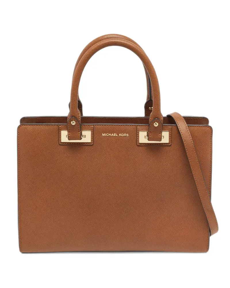 Michael Kors Große Quinn Satchel-Tasche aus Leder - Braun Braun