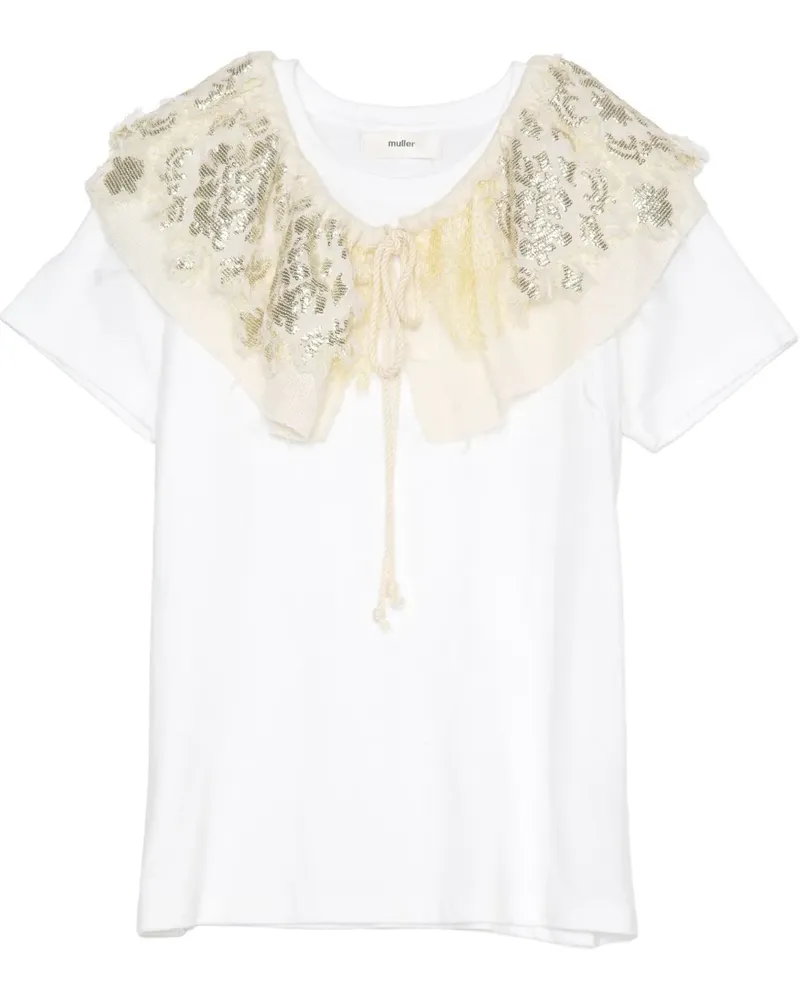 Muller of Yoshiokubo Glare T-Shirt - Weiß Weiß