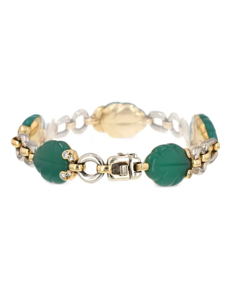 Cartier 1990 Indes Galantes Armband mit Chrysopras und Diamant - Gold Gold