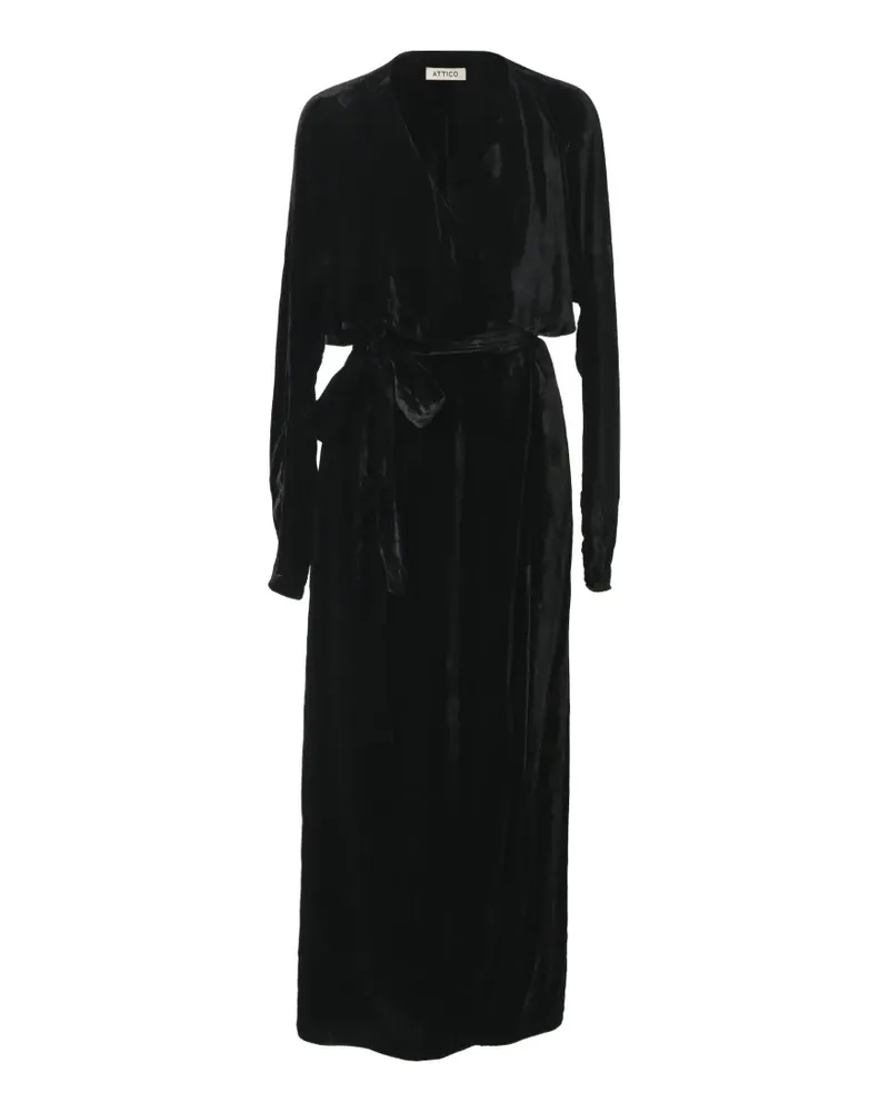 ATTICO Raquel wrap maxi dress - Schwarz Schwarz