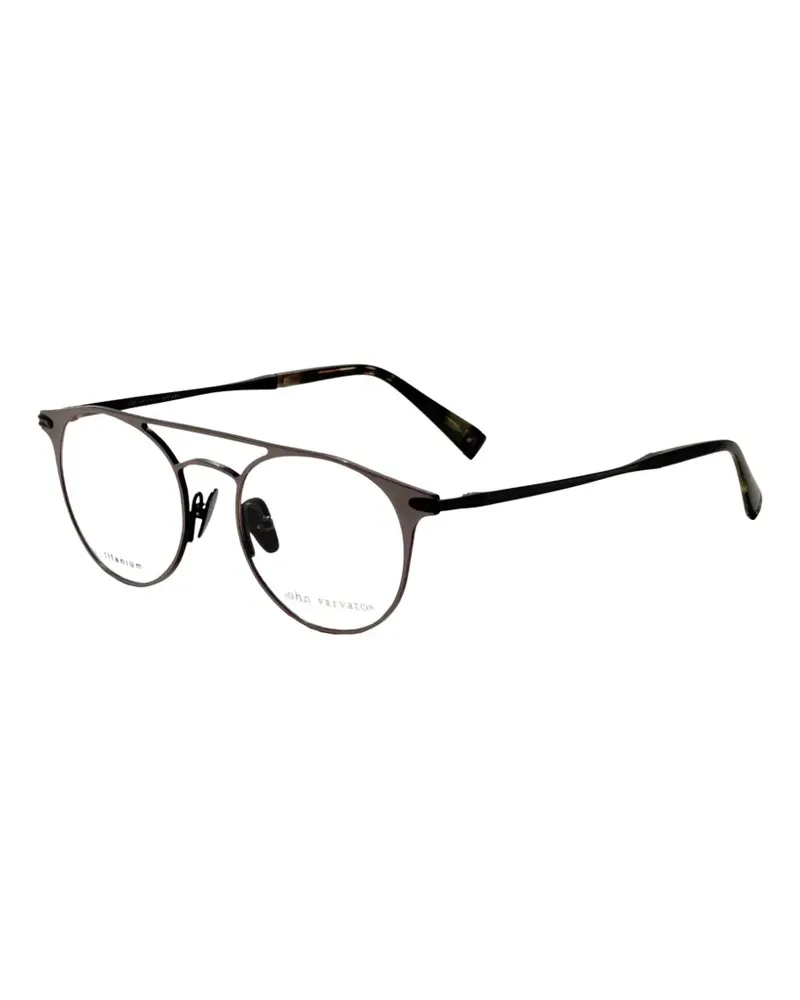 John Varvatos Brille mit rundem Gestell - Grau Grau