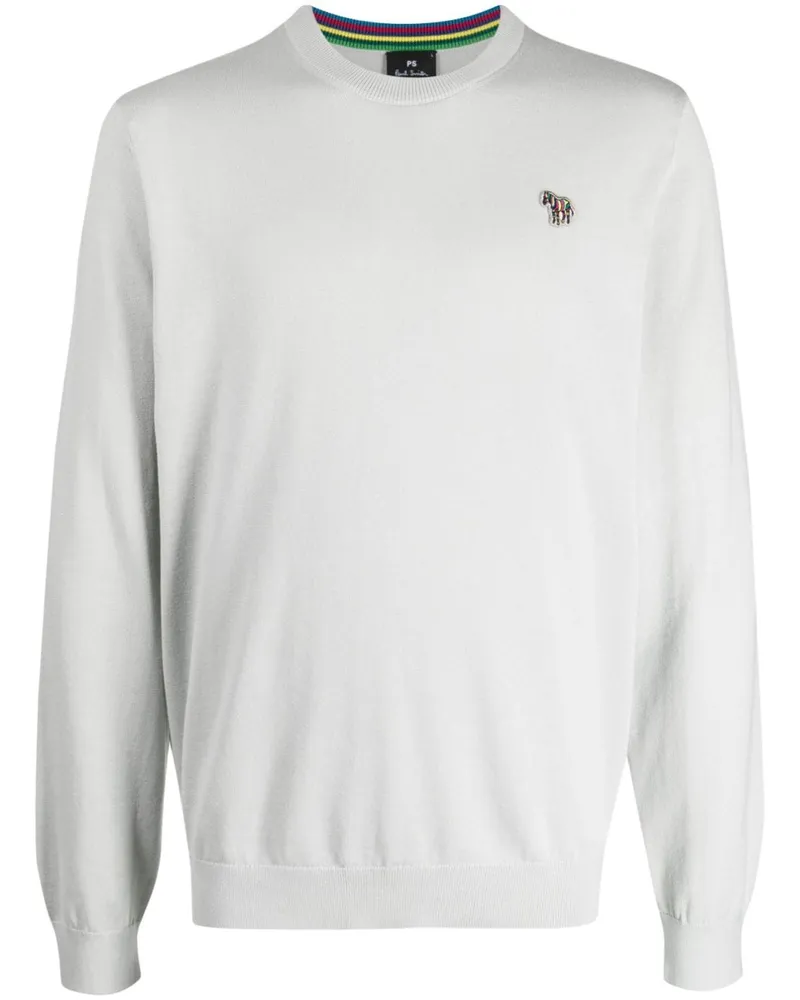 Paul Smith Pullover mit Zebra-Patch - Grau Grau