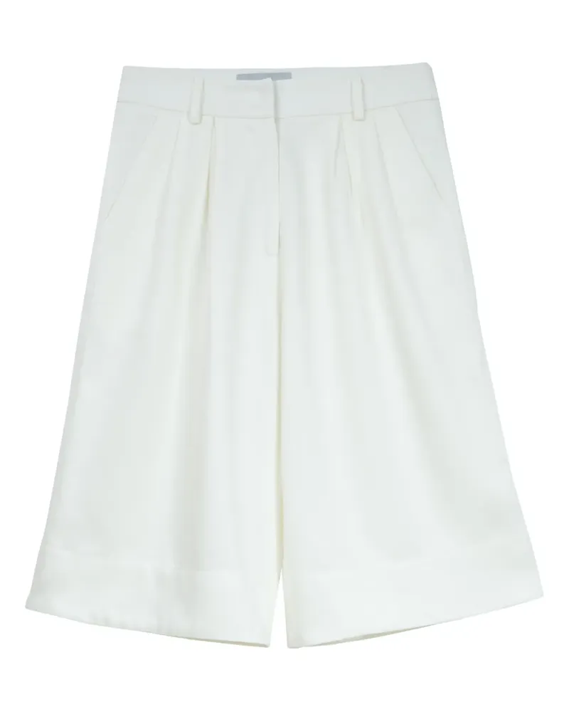 ISOLDA Cana-de-Açúcar Shorts mit Falten - Weiß Weiß