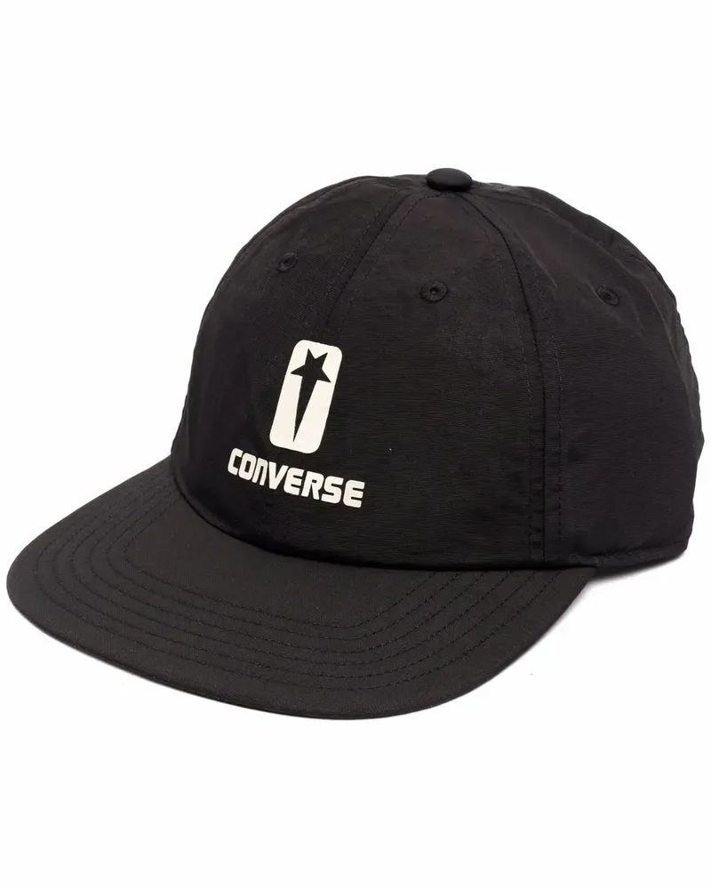 DRKSHDW by Rick Owens x Converse Baseballkappe mit Logo-Print - Schwarz Schwarz