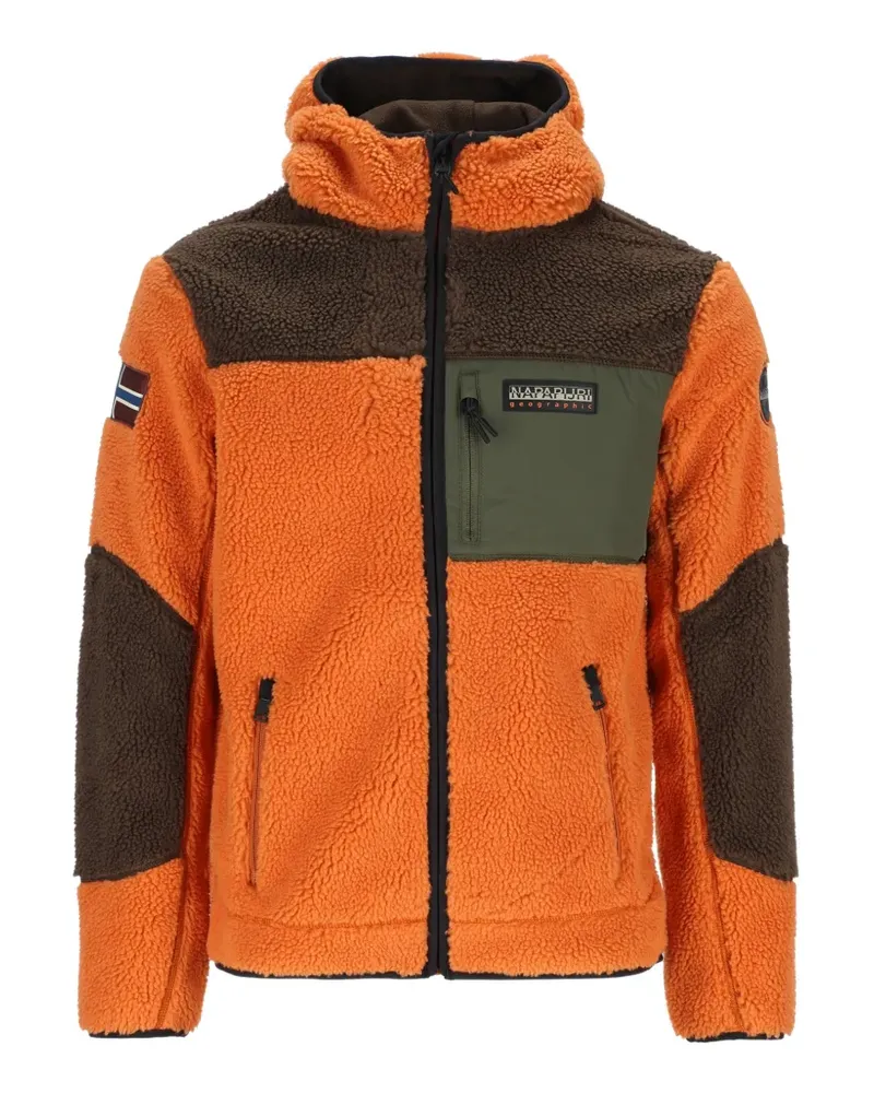 Napapijri Yupik Pullover mit Fleece-Struktur - Orange Orange