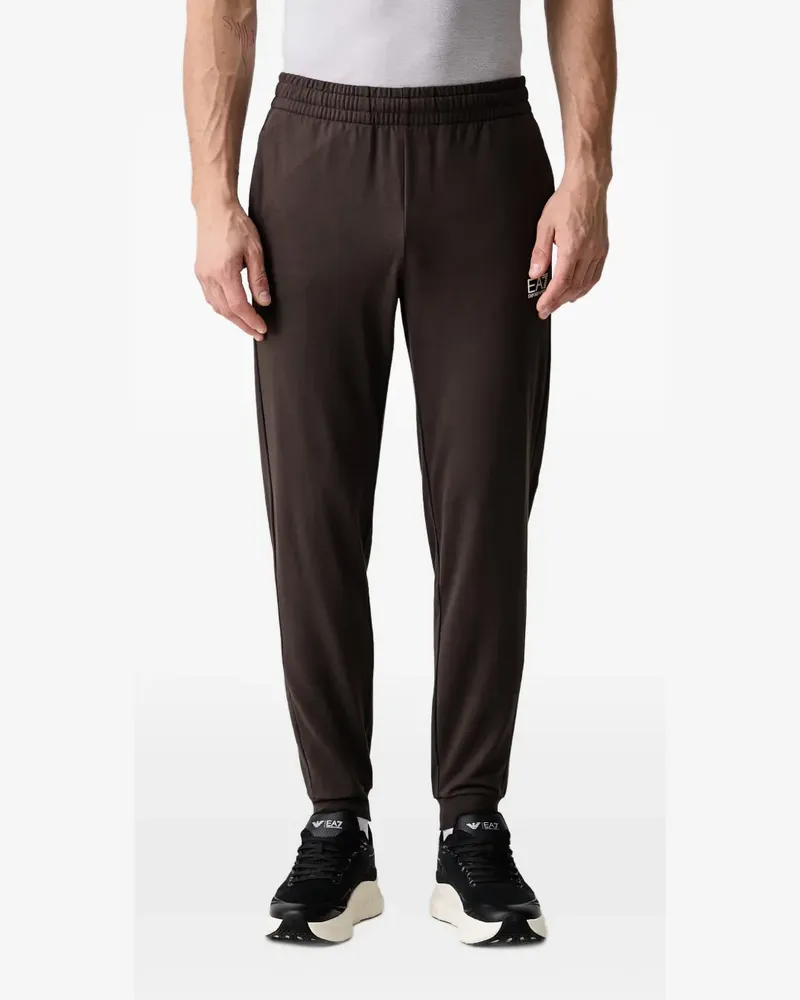 EA7 Jogginghose mit Logo-Print - Braun Braun