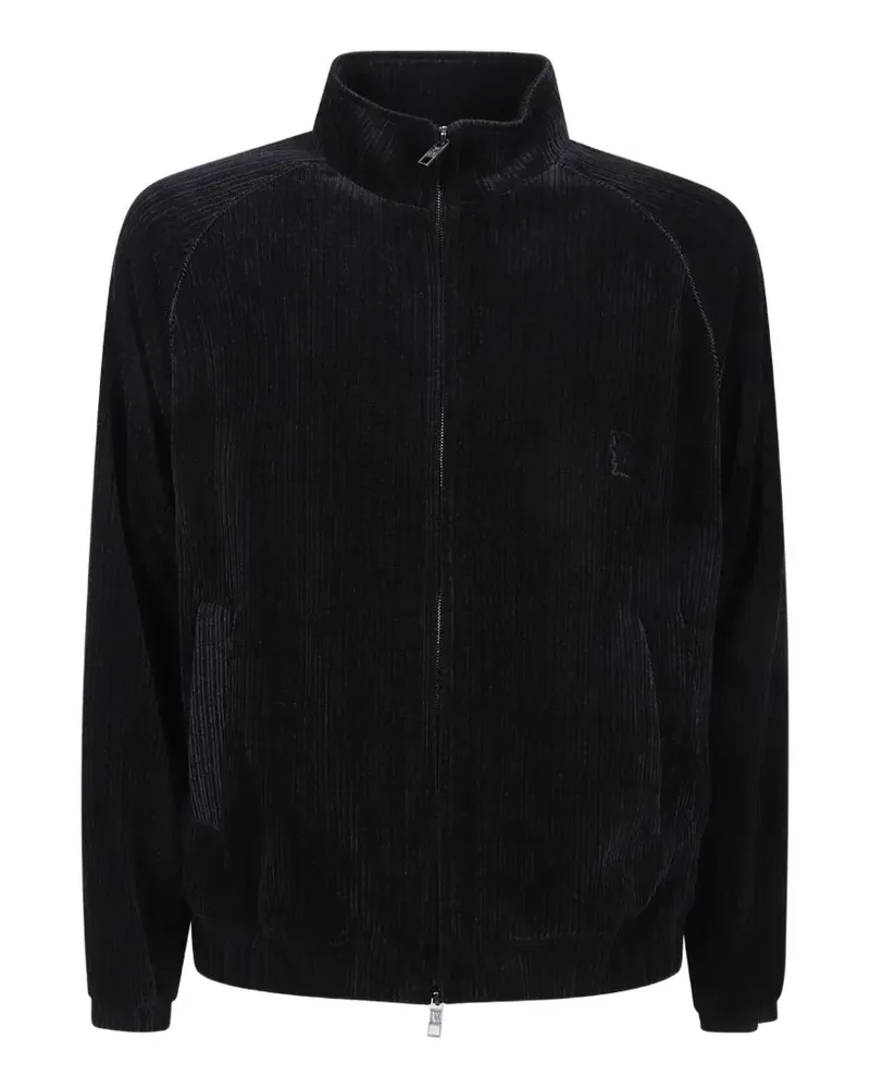 Wooyoungmi corduroy-effect zip-up jacket - Schwarz Schwarz