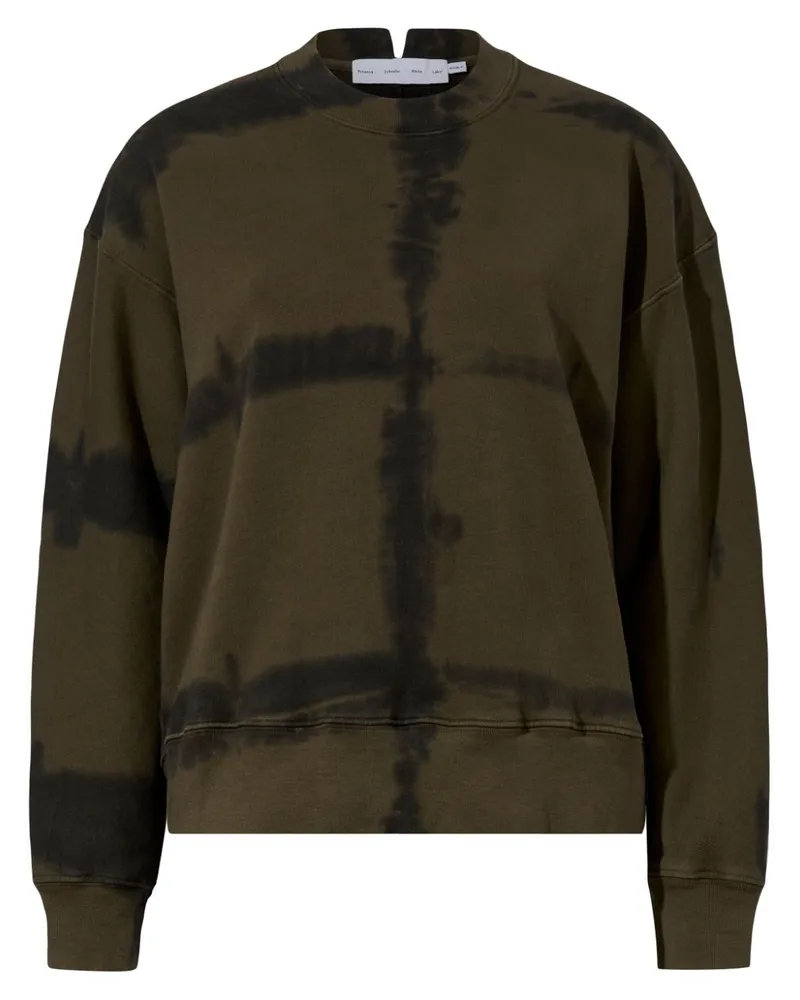 Proenza Schouler Sweatshirt mit Batikmuster Grün